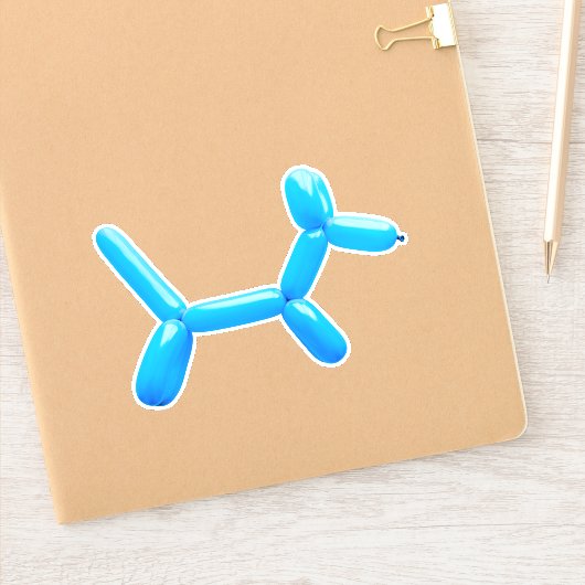 Sticker Chien animal de ballon (Carnet)