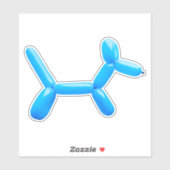 Sticker Chien animal de ballon (Feuille)