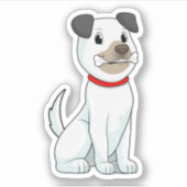 Sticker Chien avec os (Devant)