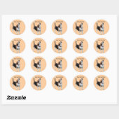 Sticker chien beagle Howt mignon (Feuille)