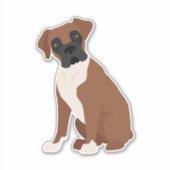 Sticker Chien Boxer (Devant)