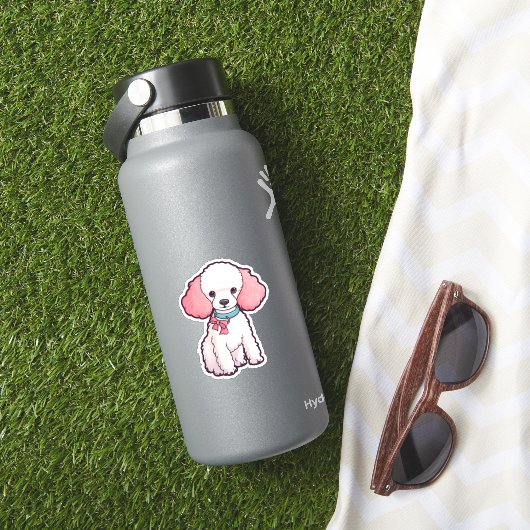 Sticker Chien Caniche Super Mignon (HydroFlask Insitu)