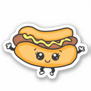 Sticker Chien-chaud de dessin animé