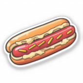 Sticker Chien chaud de dessin animé (Recto)