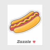 Sticker Chien Chaud Grillé (Feuille)