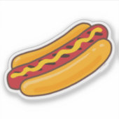 Sticker Chien Chaud Grillé (Devant)