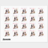 Sticker Chien Chien Chien Chien Chien Chien Heureu (Feuille)