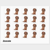 Sticker Chien Chien Chien Cochet Love / Sceau (Feuille)