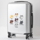 Sticker Chien chiot mignon (Sur valise)