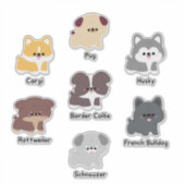 Sticker Chien chiot mignon (Devant)