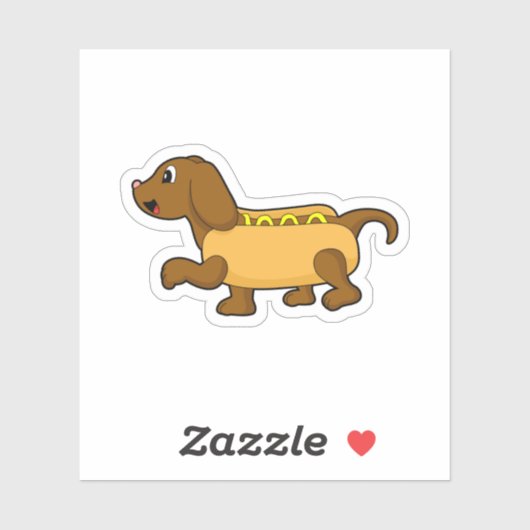 Sticker Chien comme chien de garde (Feuille)