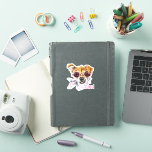 Sticker chien cool