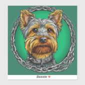 Sticker Chien cool Purebred (Feuille)