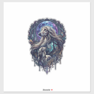 Sticker Chien Crystal Moon Forêt Enchantée_1