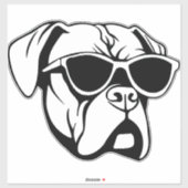 Sticker Chien de boîte (Feuille)