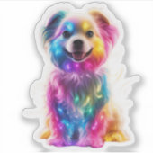 Sticker Chien de couleur mignon (Devant)