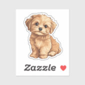 Sticker Chien de dessin (Feuille)