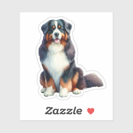 Sticker Chien de montagne bernois (Feuille)