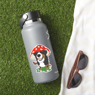 Sticker Chien de montagne bernois de champignon Casquette 