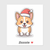 Sticker Chien de Noël (Feuille)