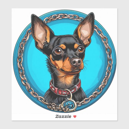 Sticker Chien de race Cool (Feuille)
