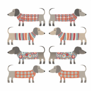 Sticker Chien de saucisse Dachshund