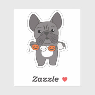 Sticker Chien de taule français, joyeux costume de chien d