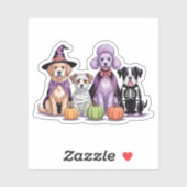 Sticker Chien d'Halloween Squad (Feuille)