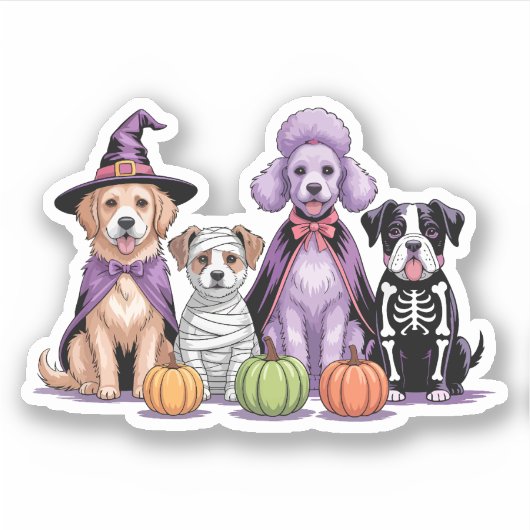 Sticker Chien d'Halloween Squad (Devant)