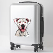 Sticker Chien Dogo Argentino (Sur valise)