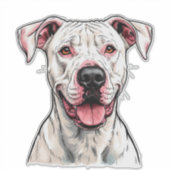 Sticker Chien Dogo Argentino (Devant)
