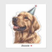 Sticker Chien d'or de l'épreuve d'anniversaire (Feuille)