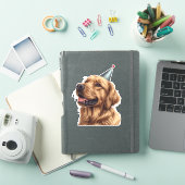 Sticker Chien d'or de l'épreuve d'anniversaire (Couverture iPad)