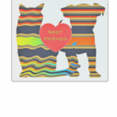 STICKER CHIEN ET CHAT MEILLEURS AMIS (Devant)