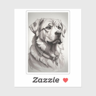 Sticker Chien Labrador