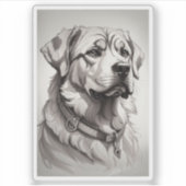 Sticker Chien Labrador (Devant)