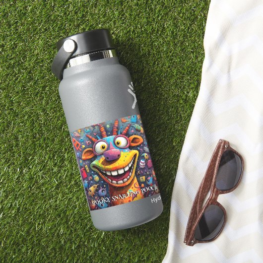 Sticker Chien monstre amusant : Poche Éffrayante à narling (HydroFlask Insitu)