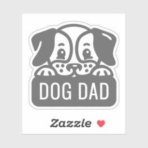 Sticker Chien papa