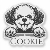 Sticker Chien personnalisé (Devant)