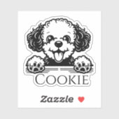 Sticker Chien personnalisé (Feuille)