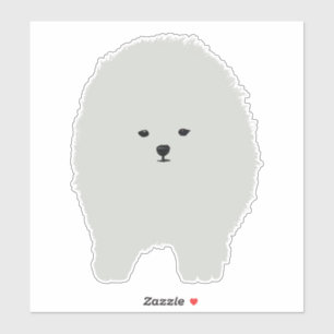 Sticker Chien Poméranie Fluffy