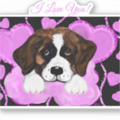 STICKER CHIEN SAINT BERNARD (Recto)
