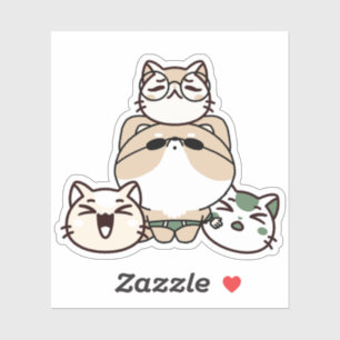 Sticker Chien Shiba Inu avec prothèse de patte avant et ch