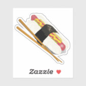 Sticker Chien Sushi (Feuille)