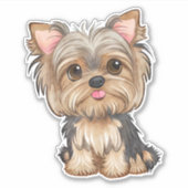 Sticker Chien Terrier du Yorkshire (Devant)