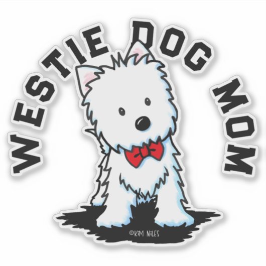 Sticker Chien Westie (Devant)