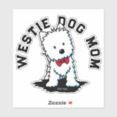 Sticker Chien Westie (Feuille)