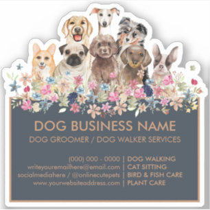 Sticker Chiens Carlin Greyhound Corgi Aussie Frenchie Pood