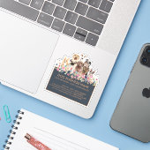 Sticker Chiens Carlin Greyhound Corgi Aussie Frenchie Pood (Ordinateur portable avec iPhone)