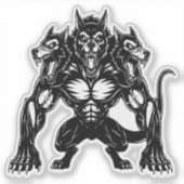 Sticker Chiens Cerbère (Devant)